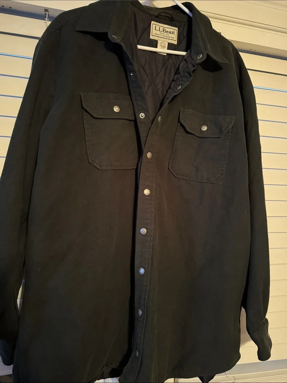 Vintage XXL Tall Men’s L.L. Bean Heavy Button Down- Quilted Lined -Heavy/Quality